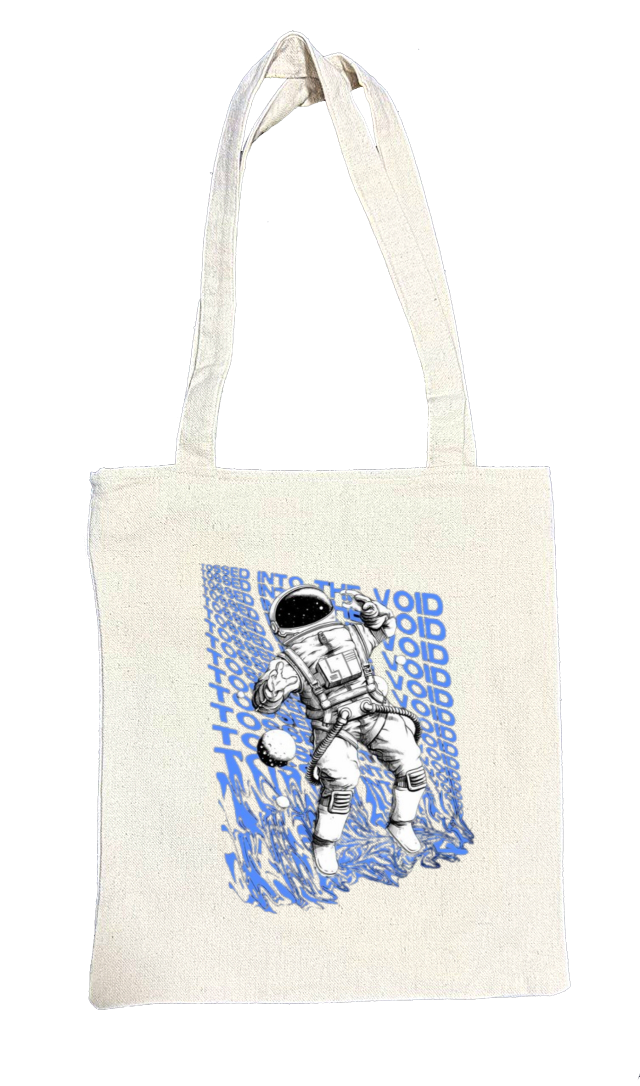 VOID Back text tote bag beige 76