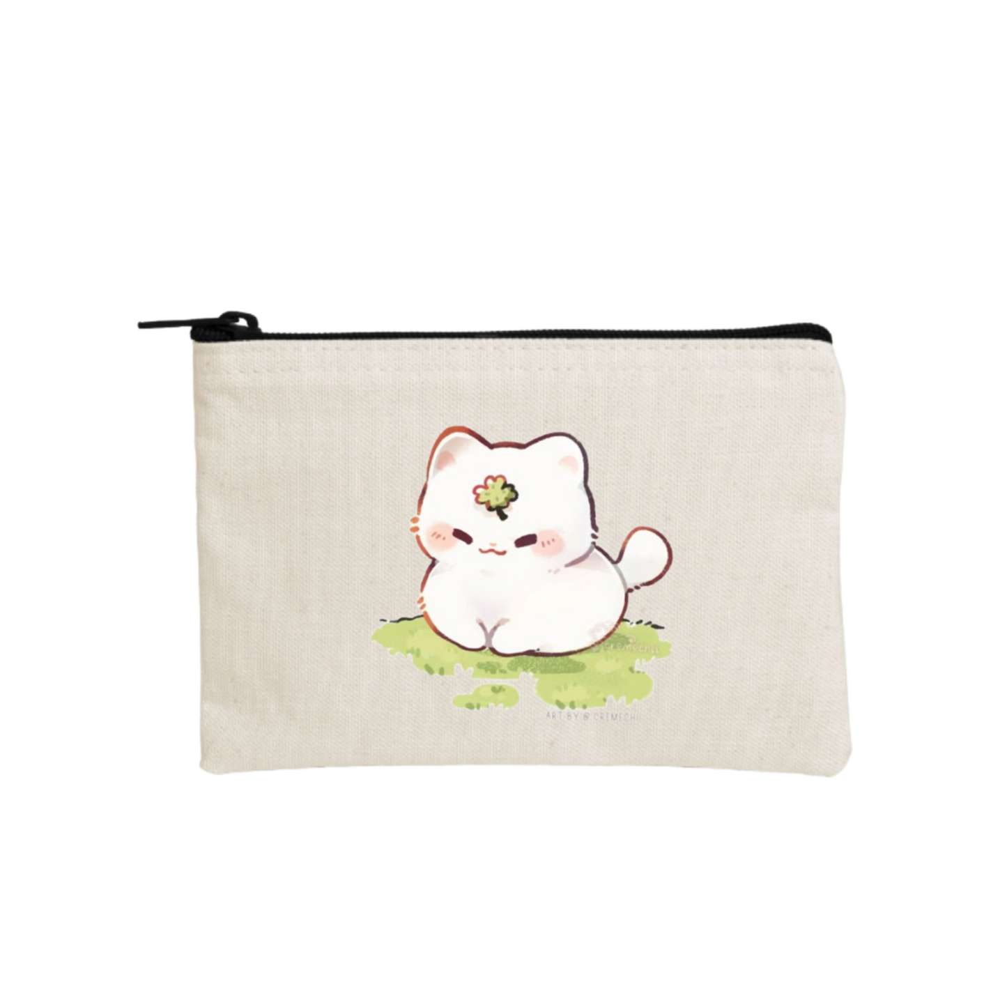 cat wallet pencil case Beige 78