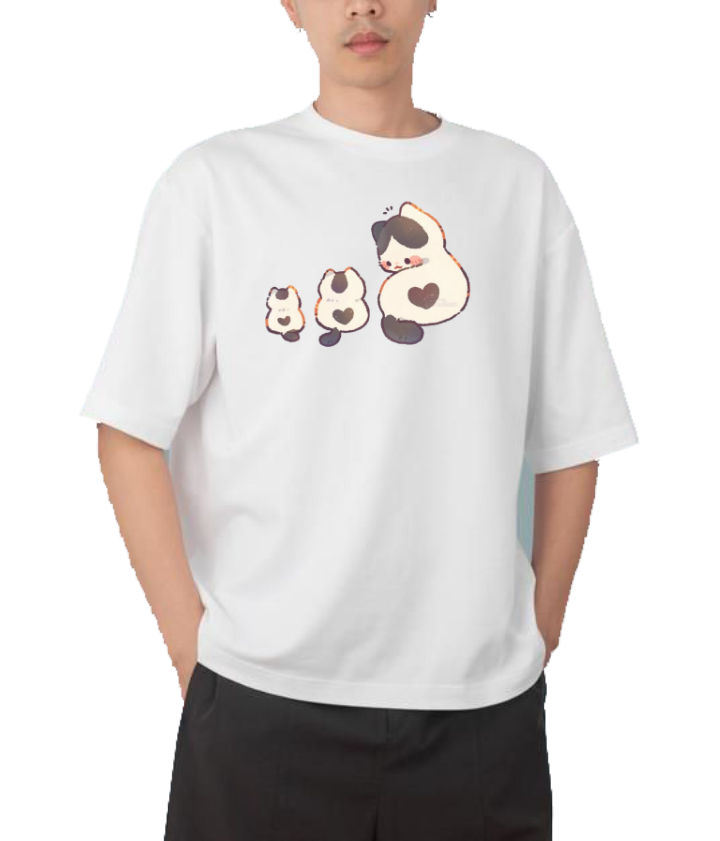 cat One Size t- shirt White 79