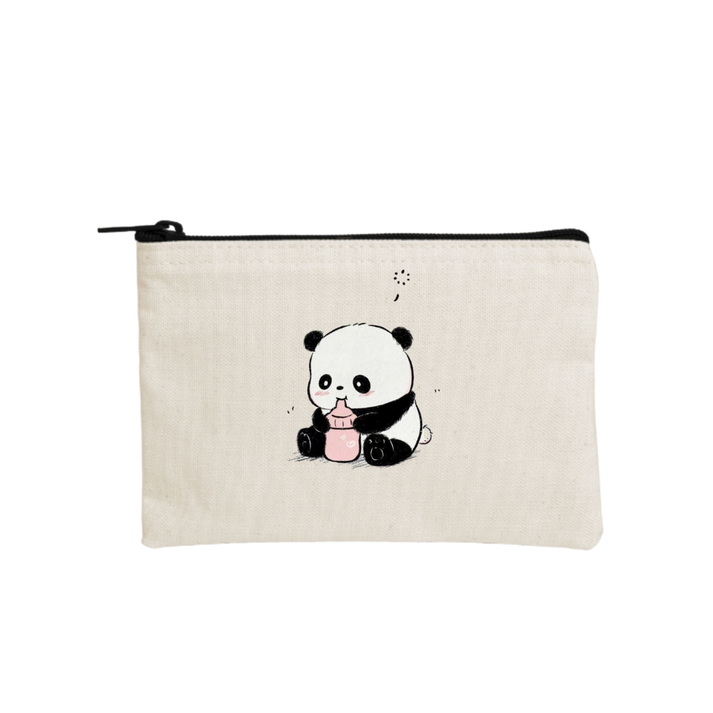 PANDA wallet pencil case Beige 7