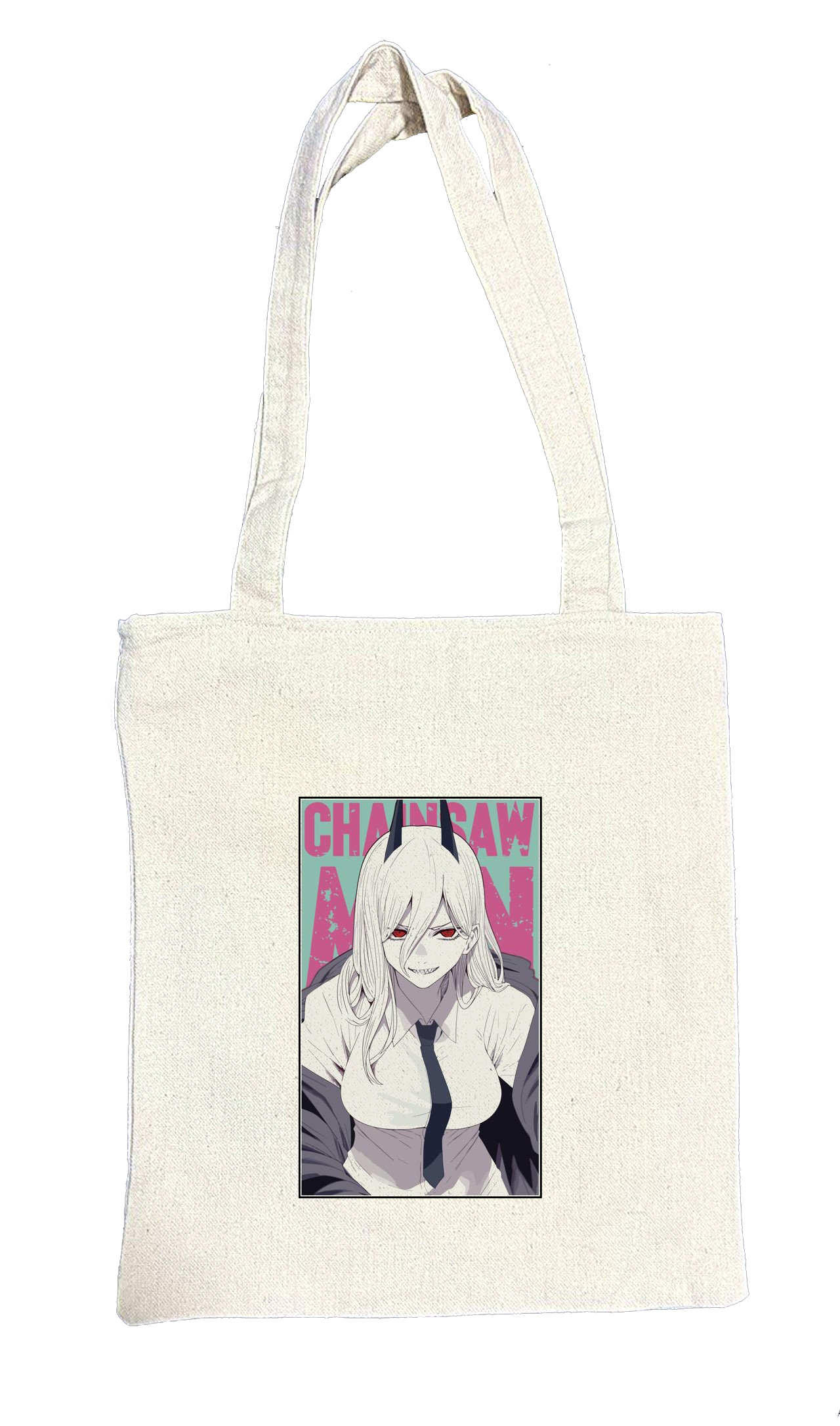 Chainsaw Man tote bag beige 10