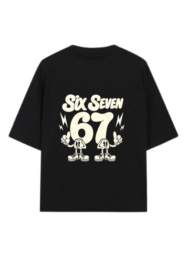 67 designs One Size t- shirt Black Back 7
