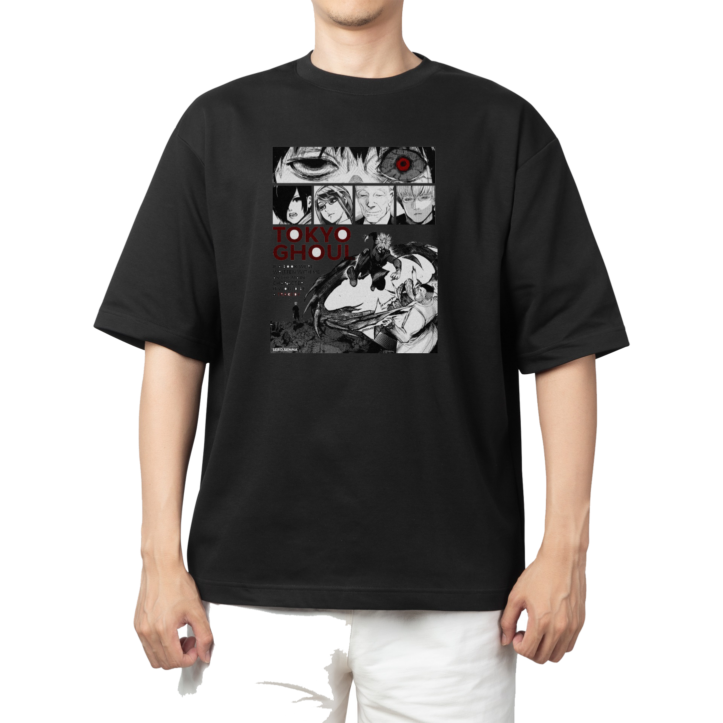 Tokyo ghoul t- shirt One Size Black 7