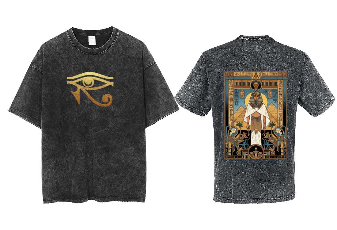 Egypt t- shirt Over Size Washed Back 7