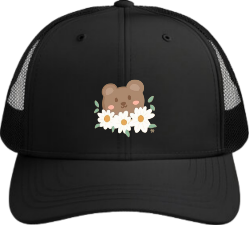 bear Baseball cap Black 7