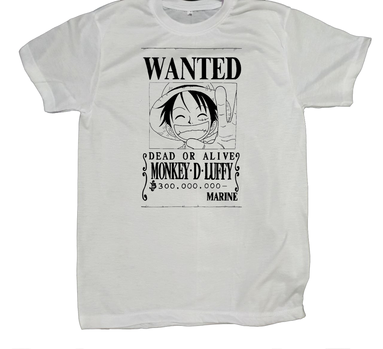one piece t- shirt fat White 7