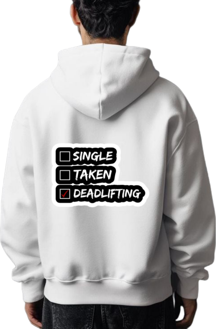 workout gym pilates Oversize Hoodie White Back 7