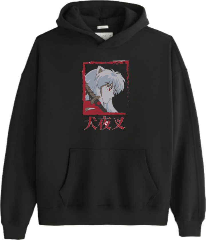 Inuyasha One Size hoodie Black 7