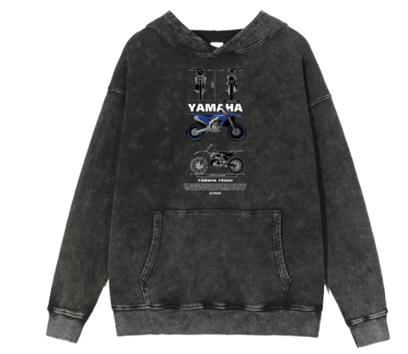 MOTOR CYCLE One Size hoodie Washed 7