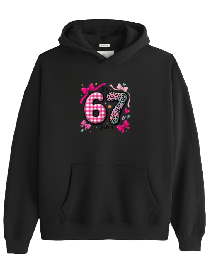 designs 67 Oversize Hoodie Black 7