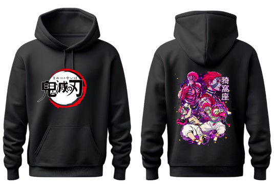 Anime Demon slayer nezuko tanjiro Oversize Hoodie Black 7