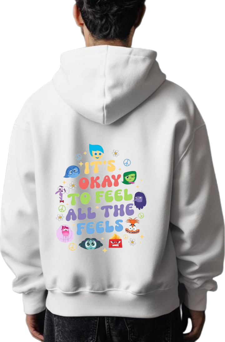 frog Oversize Hoodie White Back 7