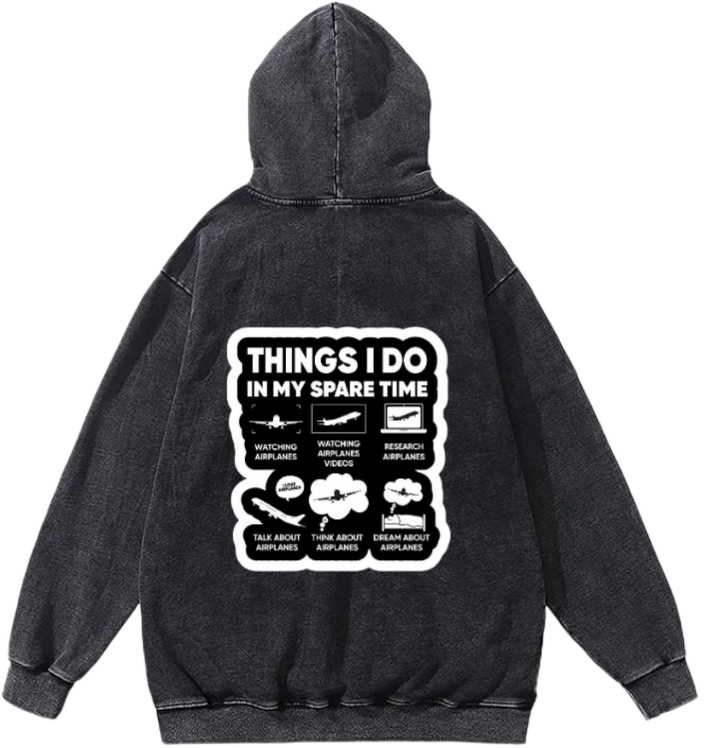 travel travellar Oversize Hoodie Washed gray Back 7