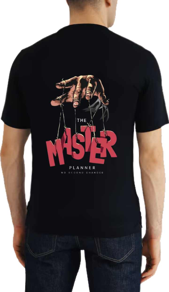 MASTER t- shirt Over Size Black Back 47