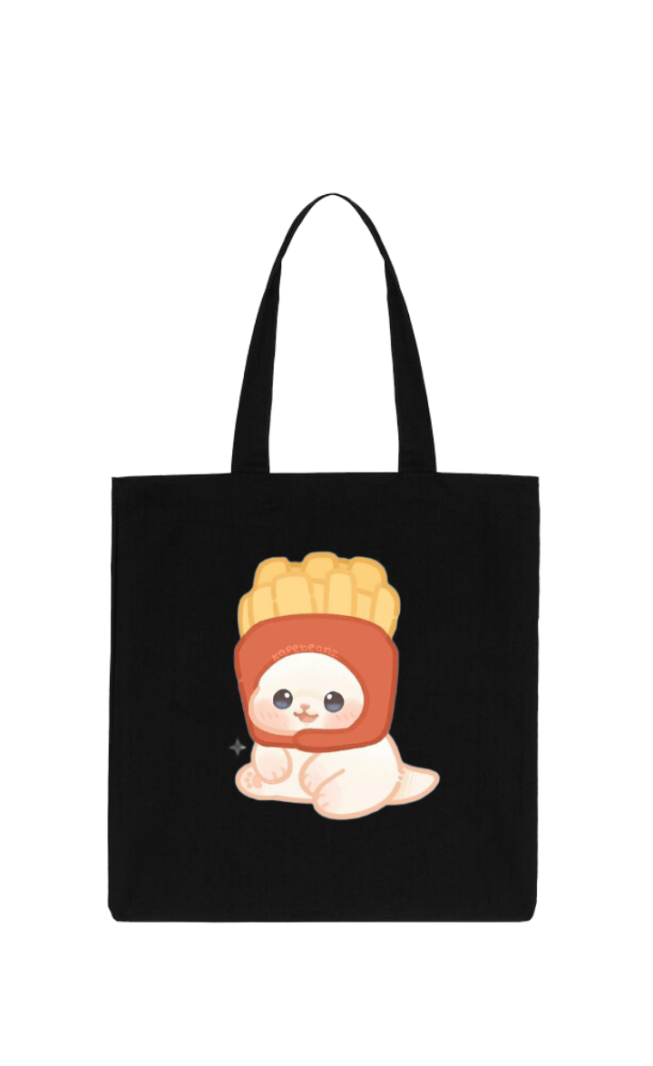 cat tote bag Black 7