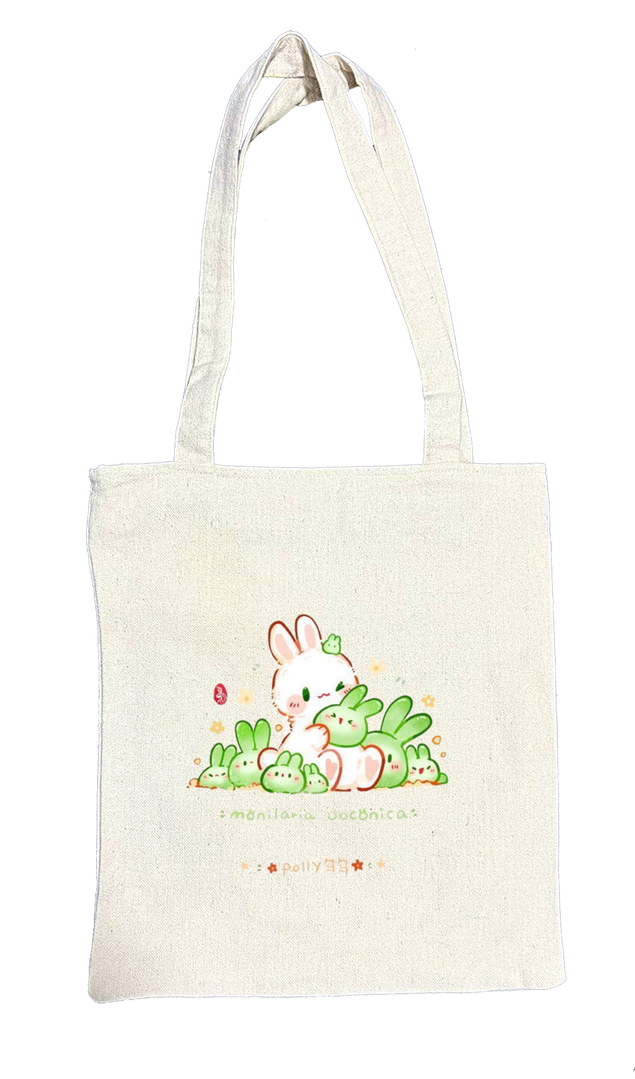 bunny tote bag White 7