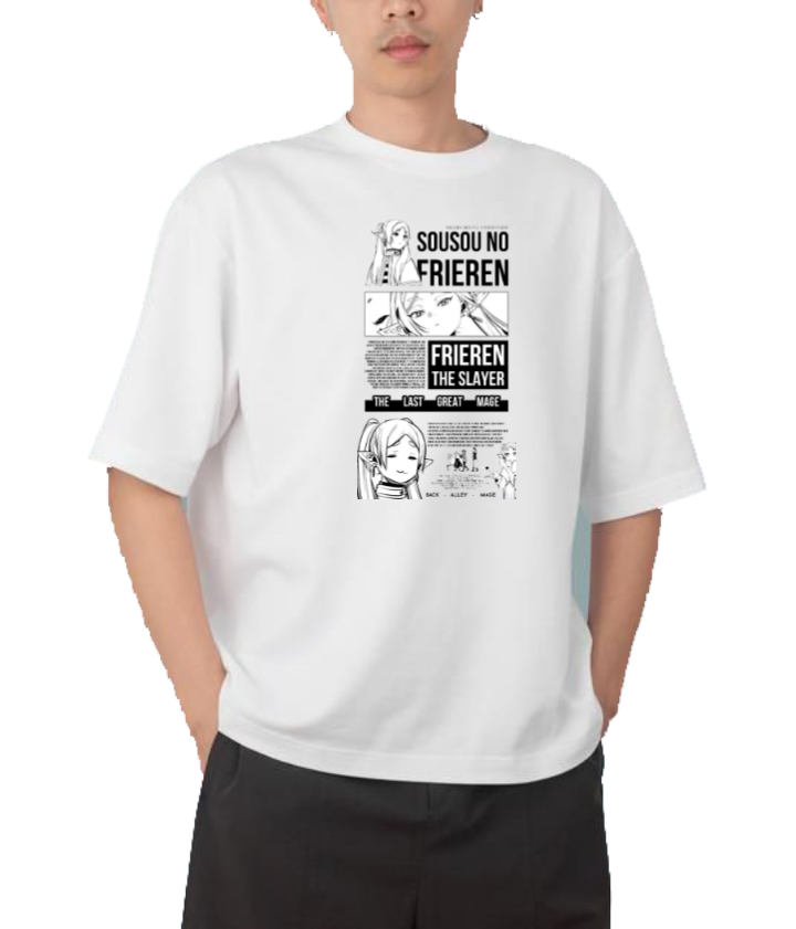 Frieren Beyond Journey's End t- shirt One Size White 7