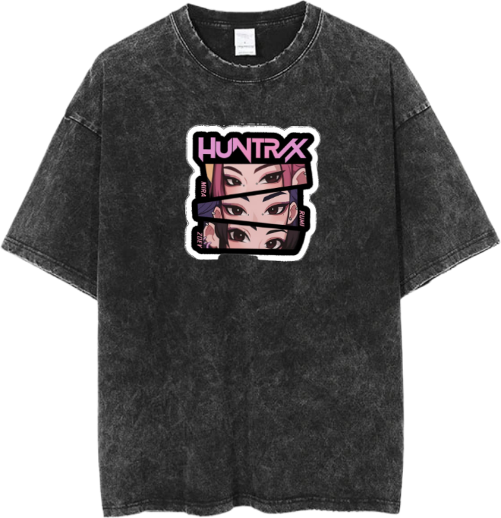 Hunterix kpop t- shirt Washed 7