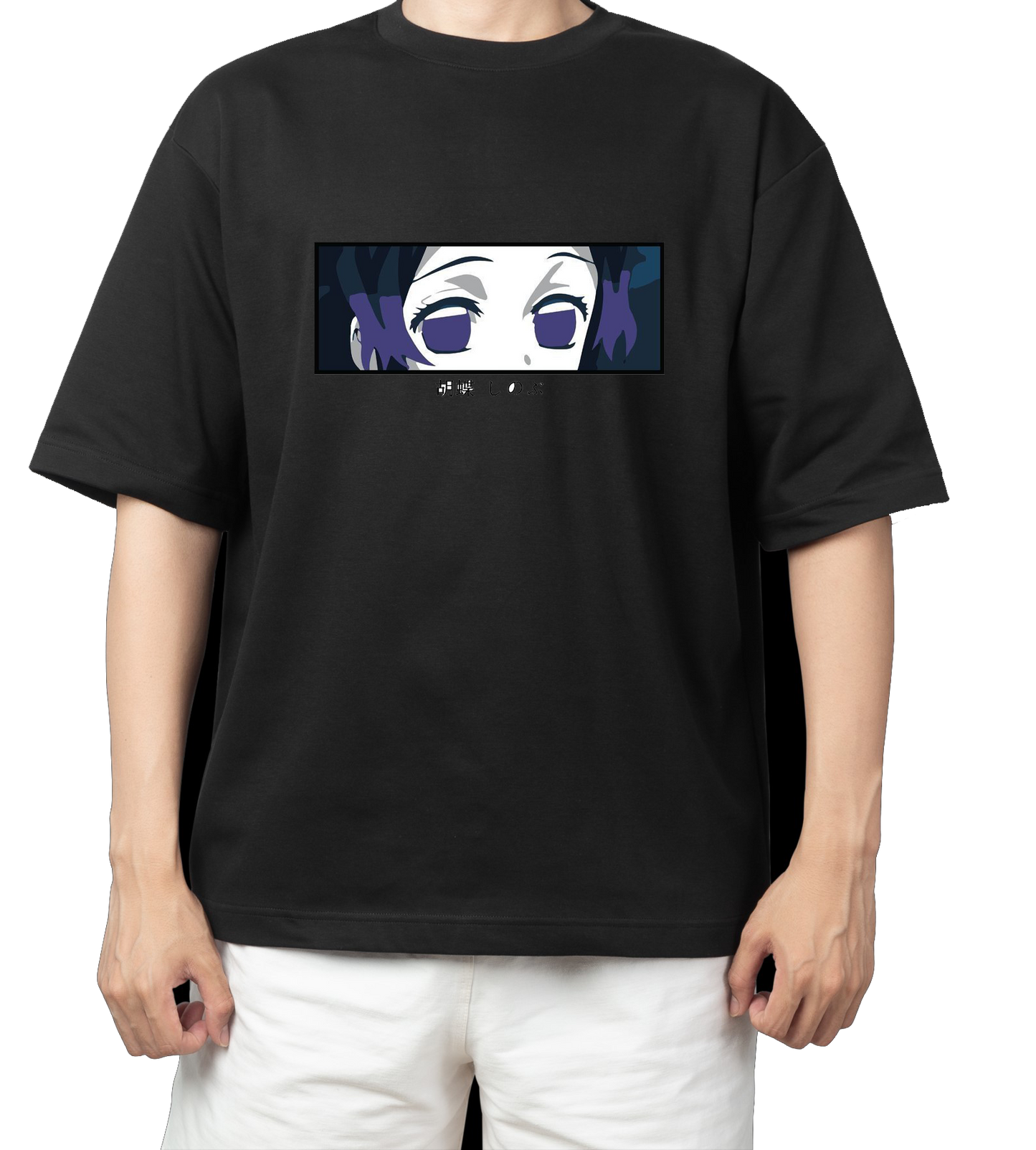 Anime Demon slayer nezuko tanjiro t- shirt Oversize Black 7