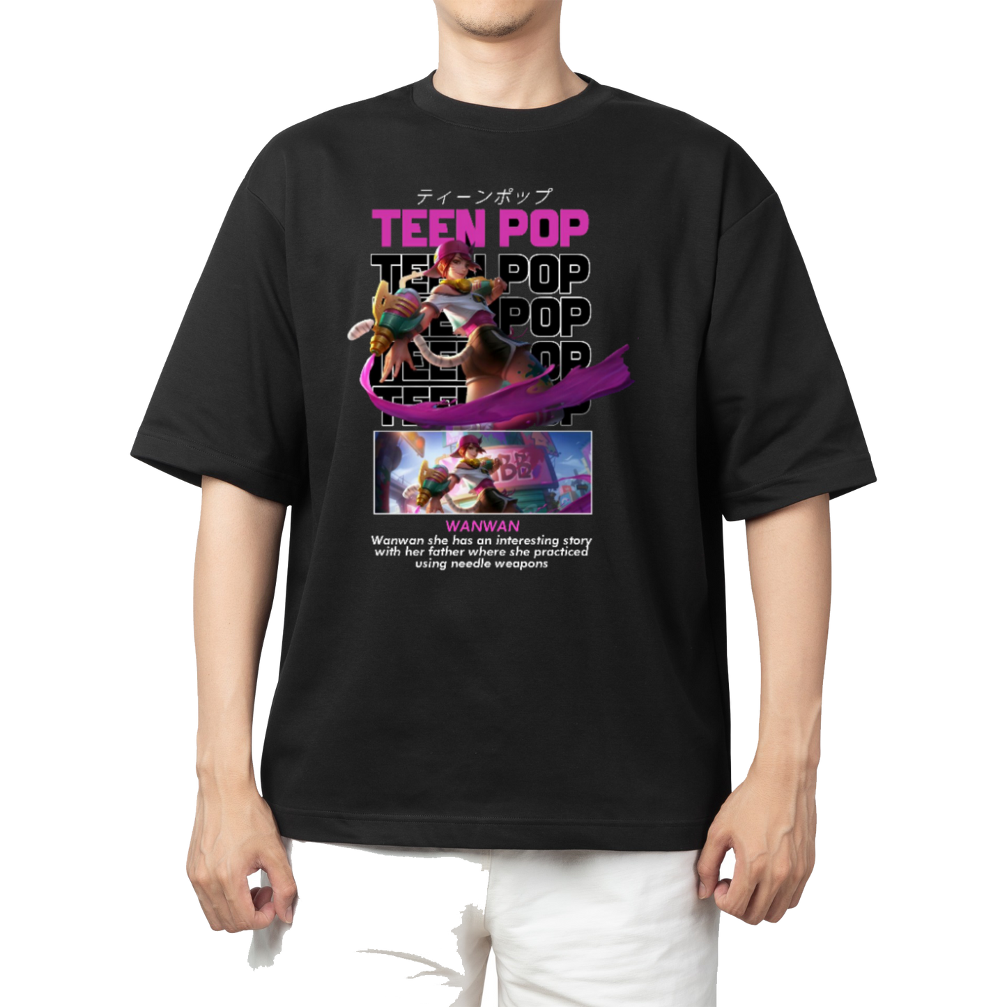 Mobile Legends Bang Bang t- shirt One Size Black 7