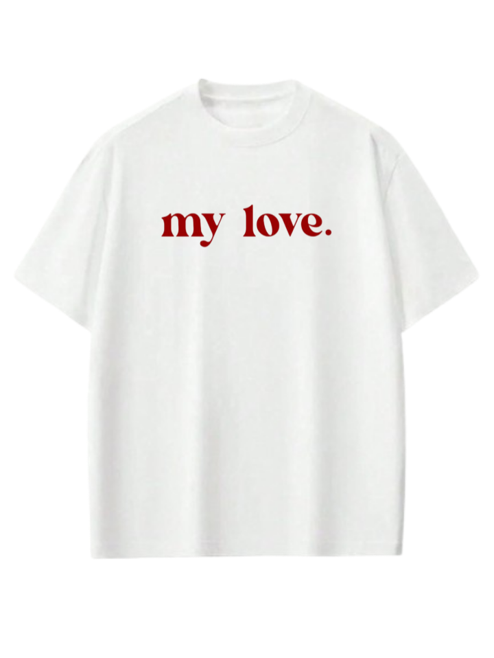 VaIentine coupIe t- shirt White 7