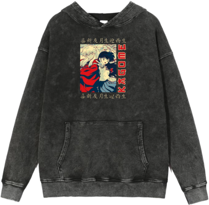 Inuyasha One Size hoodie Washed 7