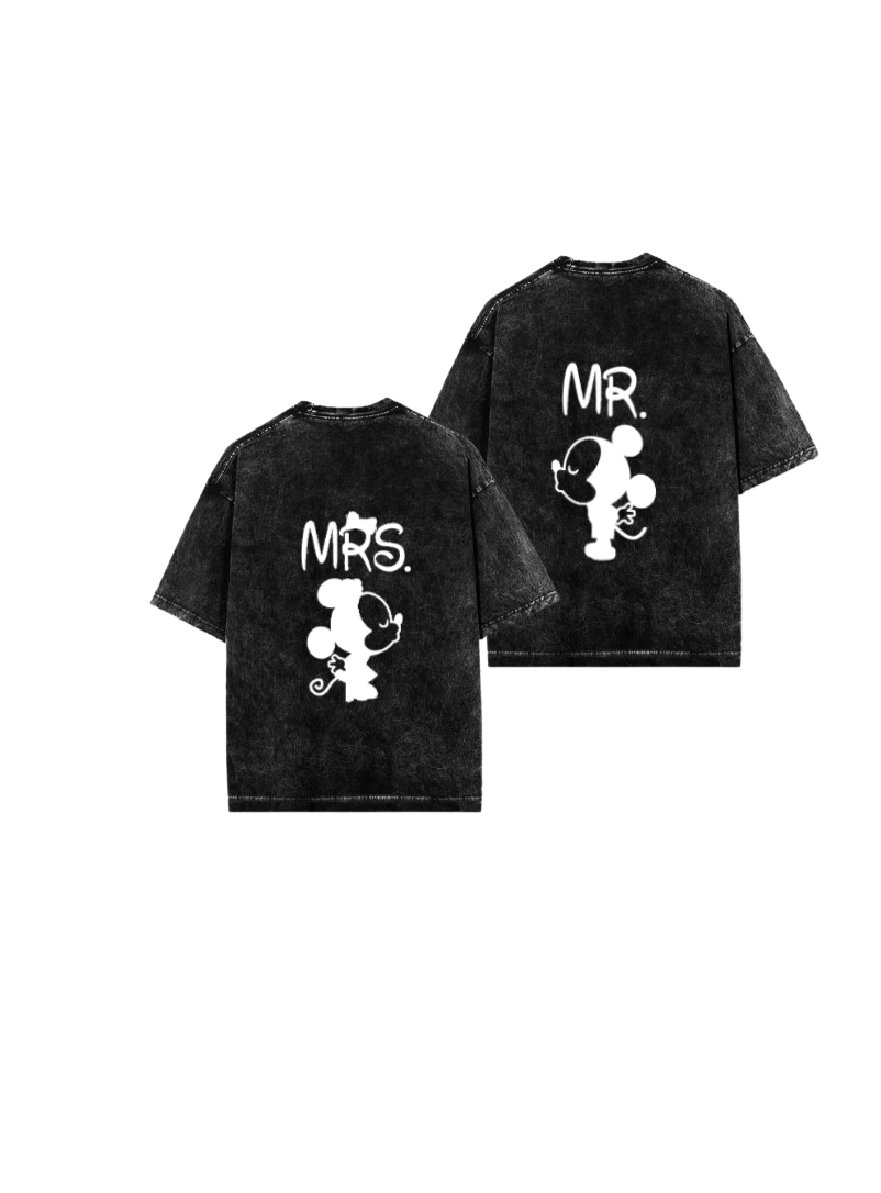 VaIentine coupIe One Size t- shirt Washd Cables 7