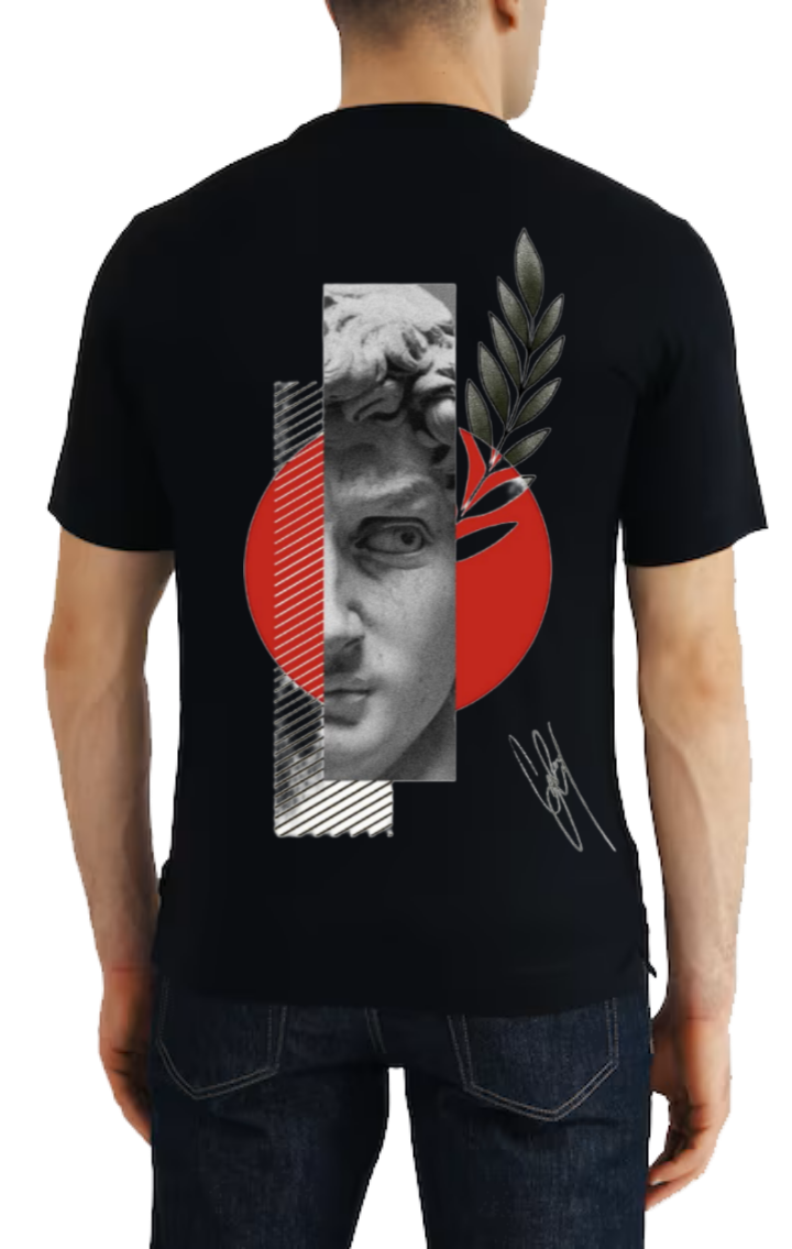 ديفيد t- shirt One Size Black back 7