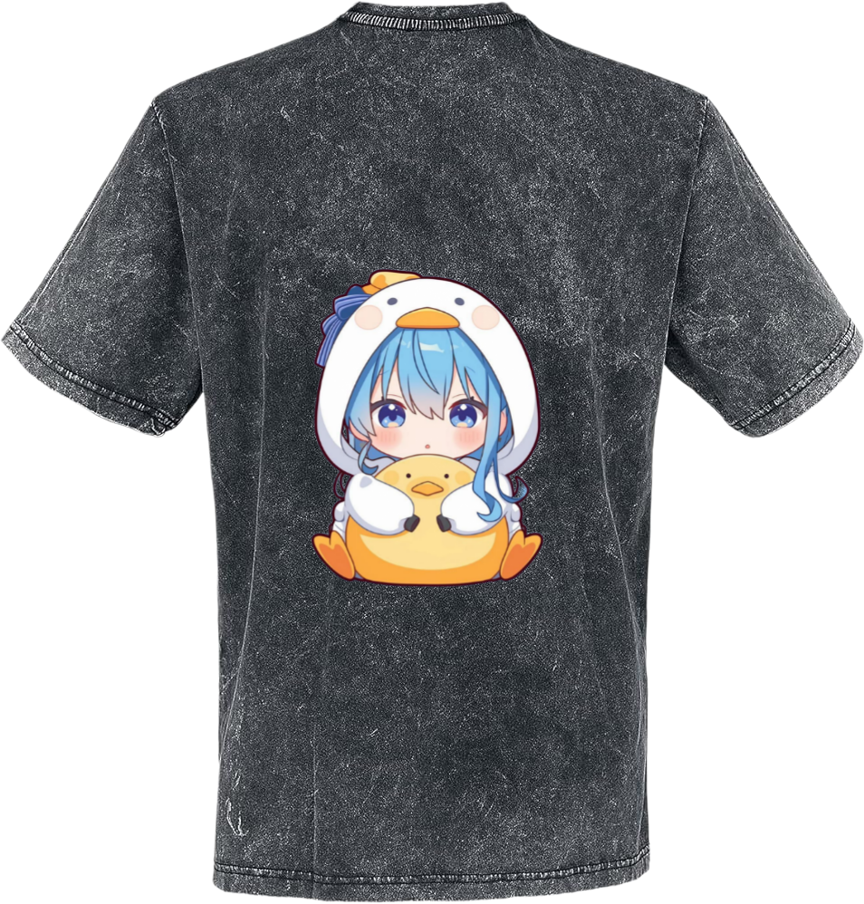 Chibi t- shirt One Size Washed Back 7