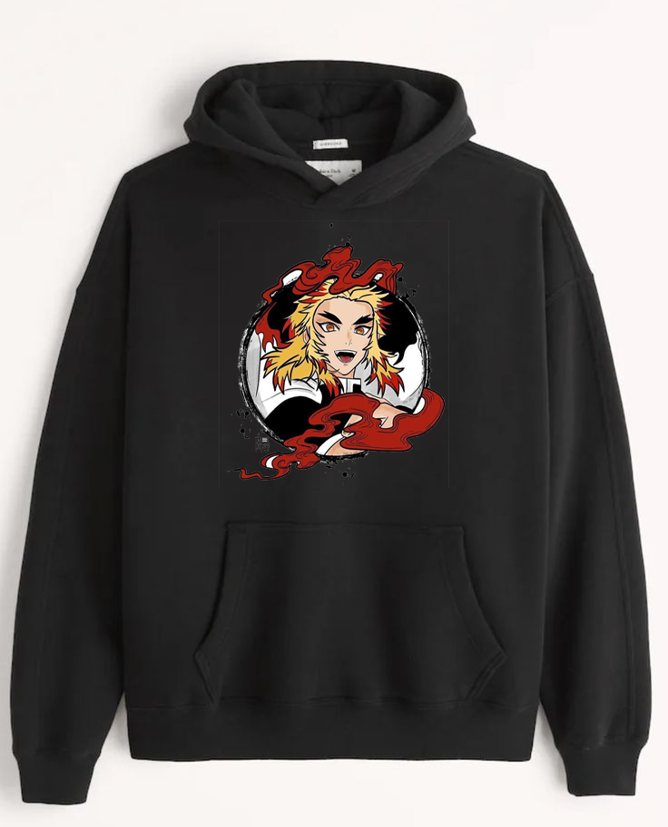 Anime Demon slayer nezuko tanjiro Oversize Hoodie Black 7
