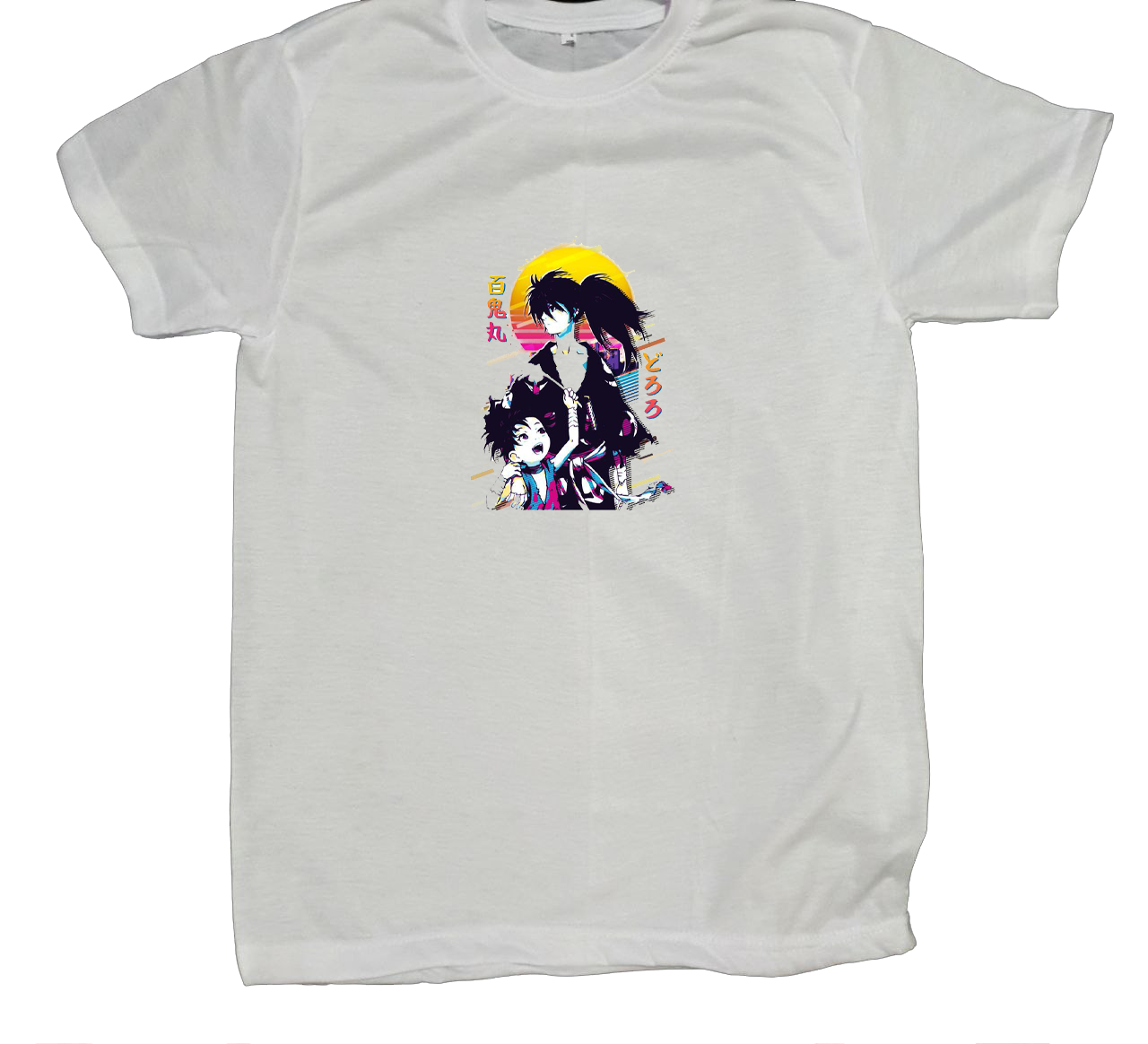 Dororo t- shirt fat White 7
