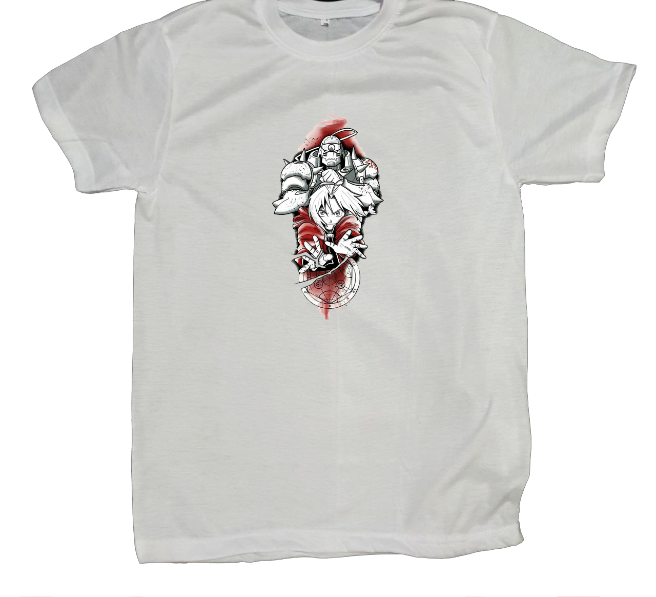 full metal alchamest t- shirt fat White 7