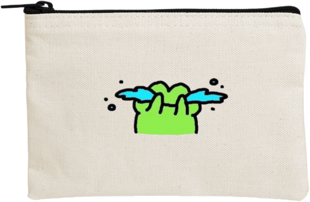 Frog wallet pencil case Beige 7
