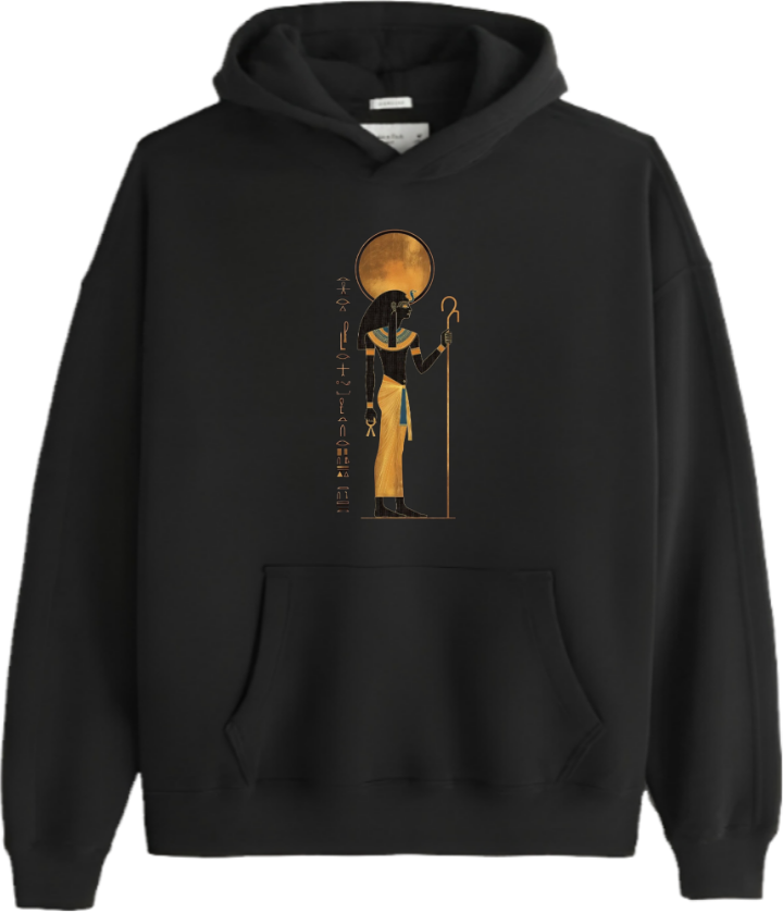 Egypt Over Size hoodie Black 7