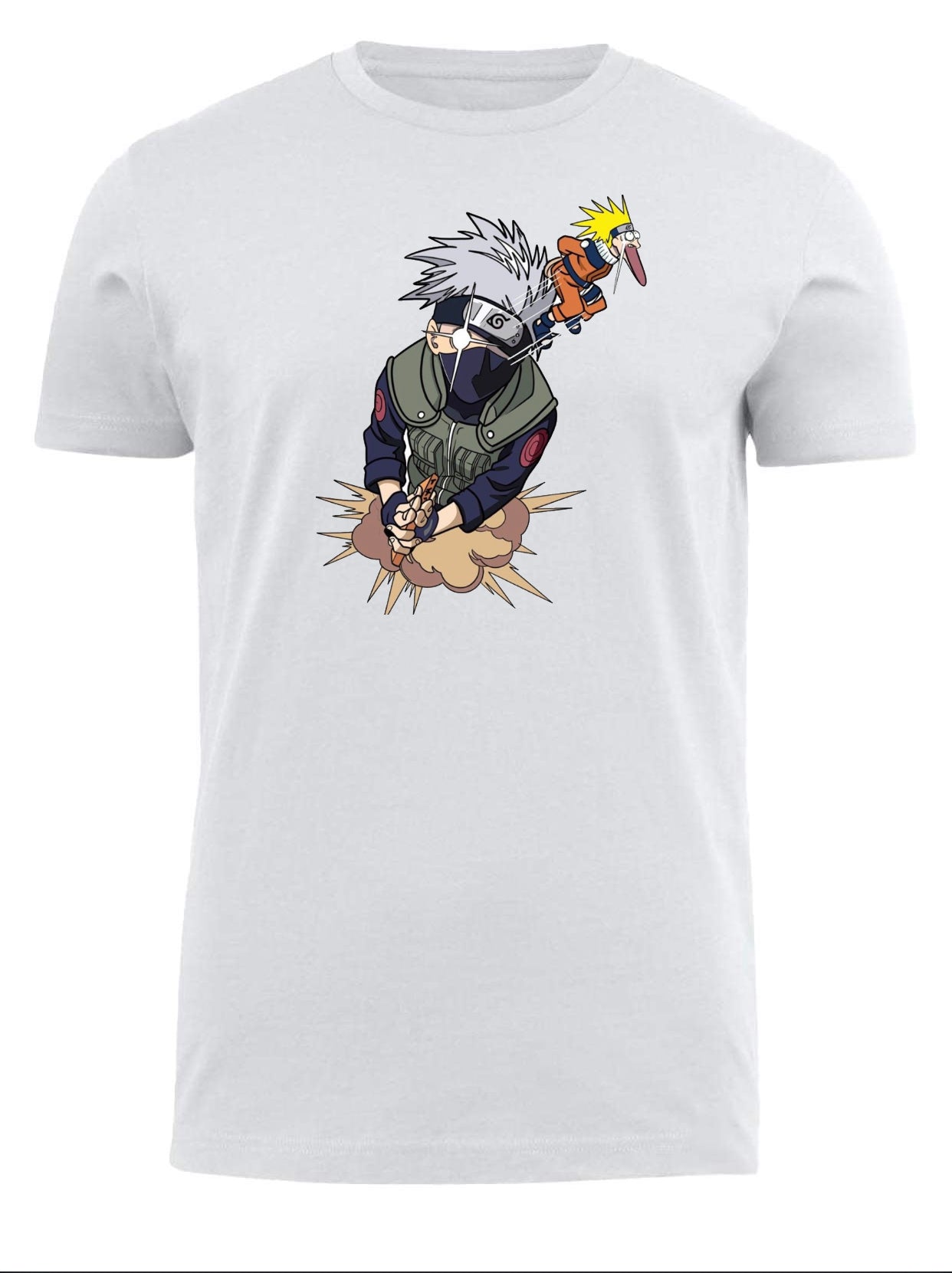 Naruto Shippuden t- shirt fat White 7
