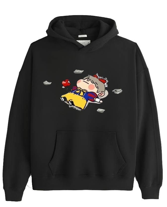 BTS One Size hoodie Black 7