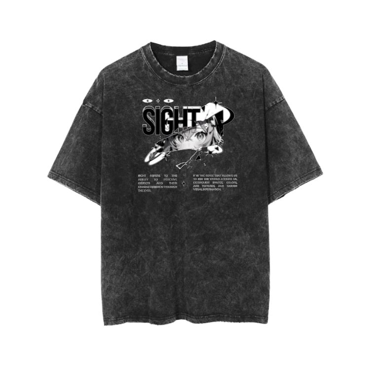 RANDOM ANIME GIRL t- shirt Washed 7