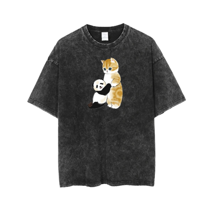 PANDA One Size t- shirt Washed 7
