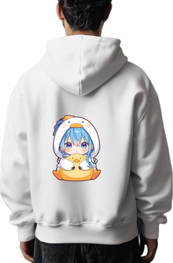 Suisei Hoshimachi One Size hoodie White Back 7