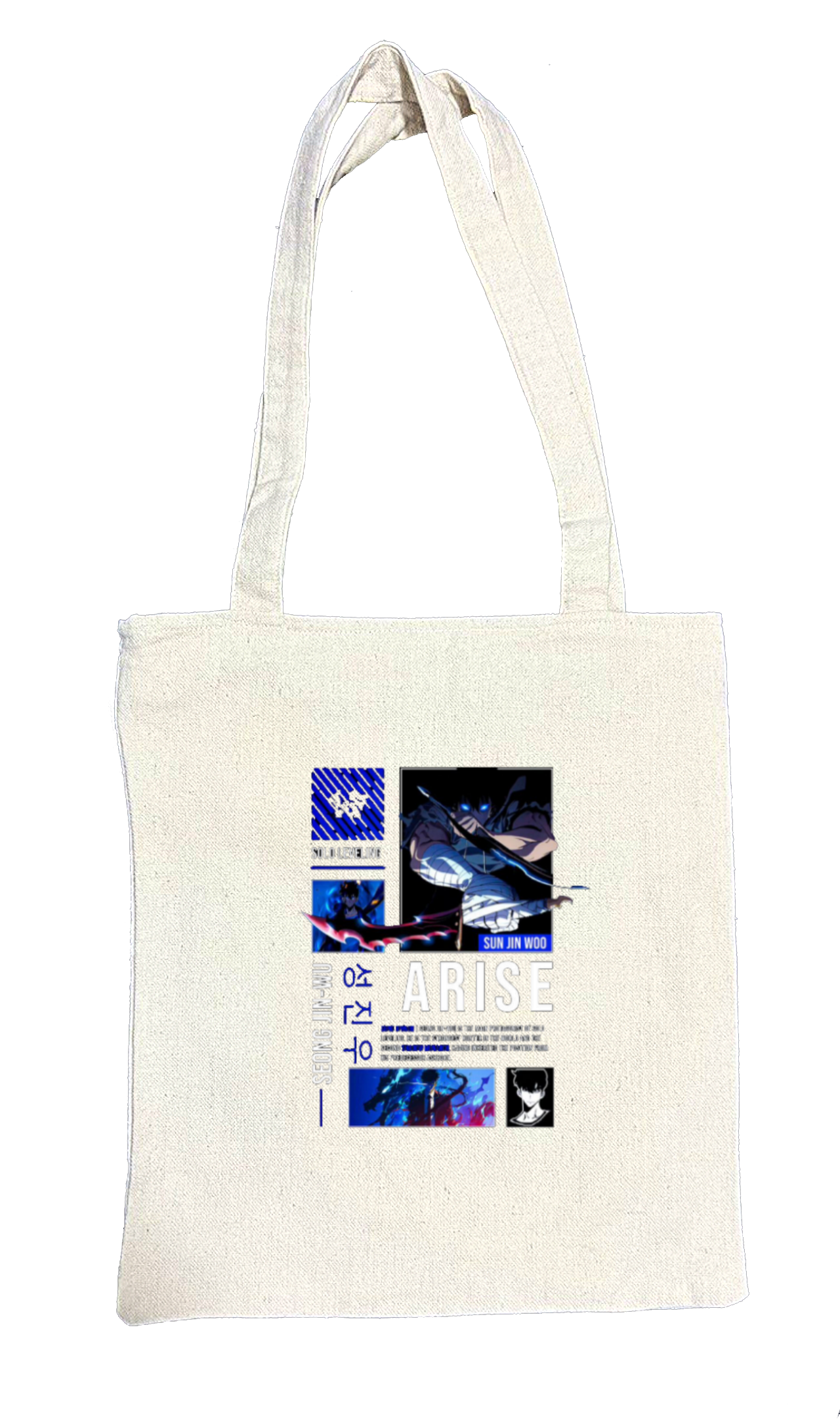 Solo Leveling tote bag beige 7