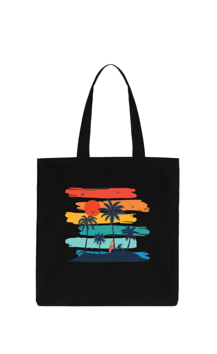Summer Vibes tote bag Black 7