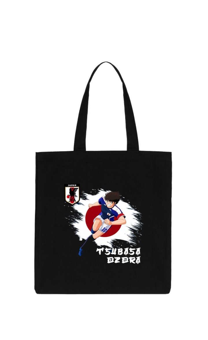 Captain Tsubasa tote bag Black 7