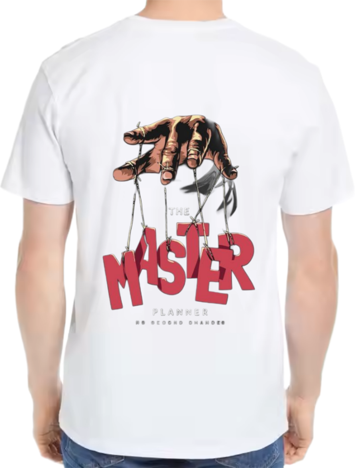 MASTER t- shirt Over Size White Back 46