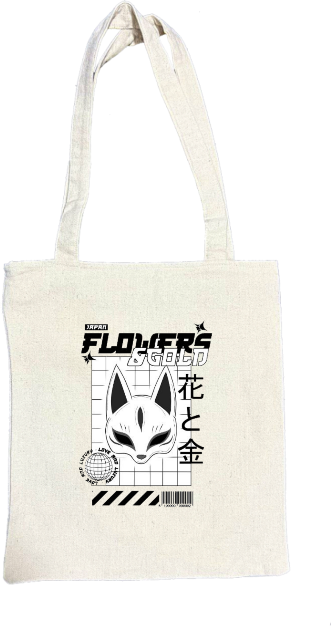 FLOWER'S tote bag beige 147