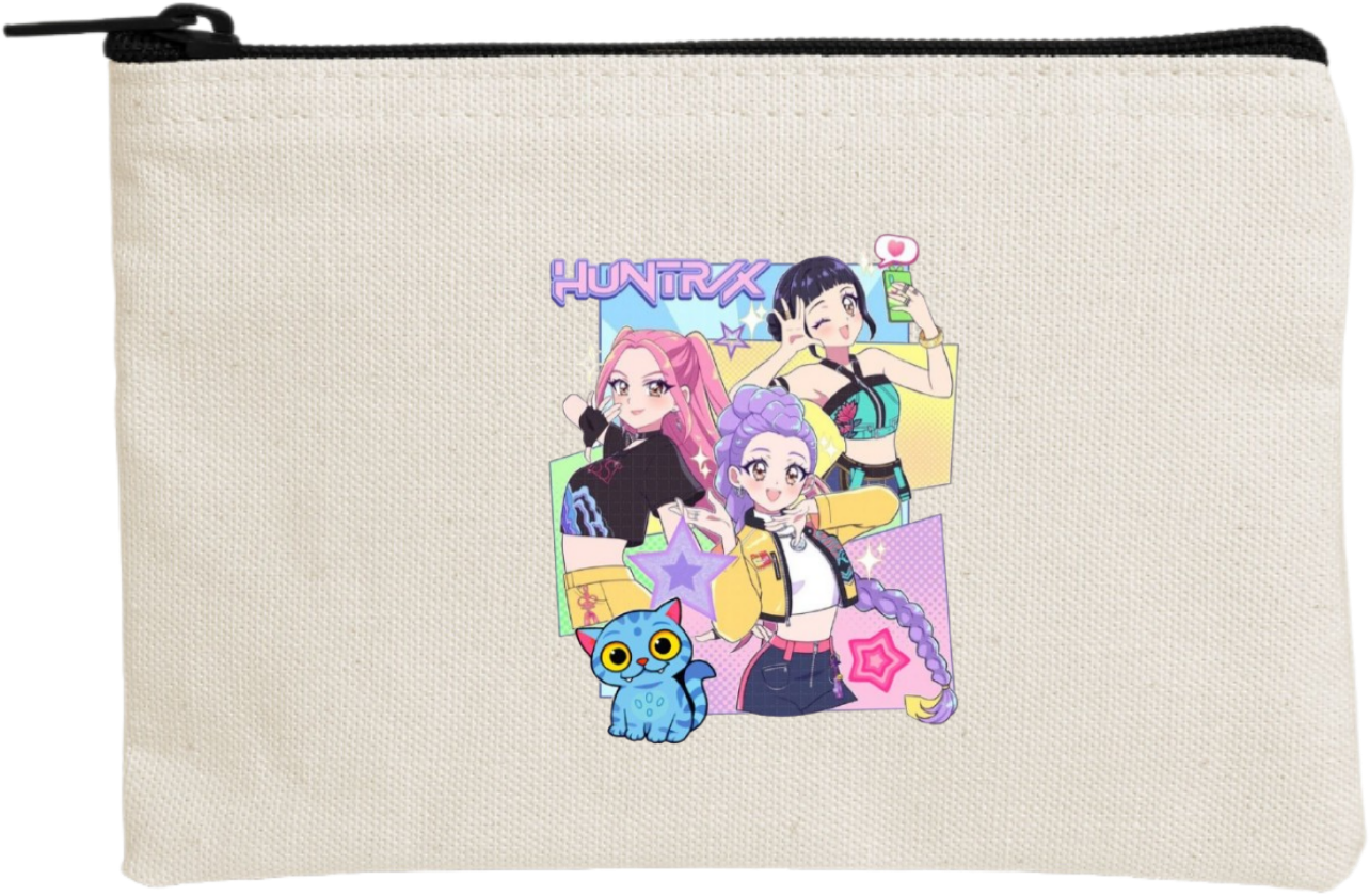 Hunterix kpop wallet pencil case Beige 7