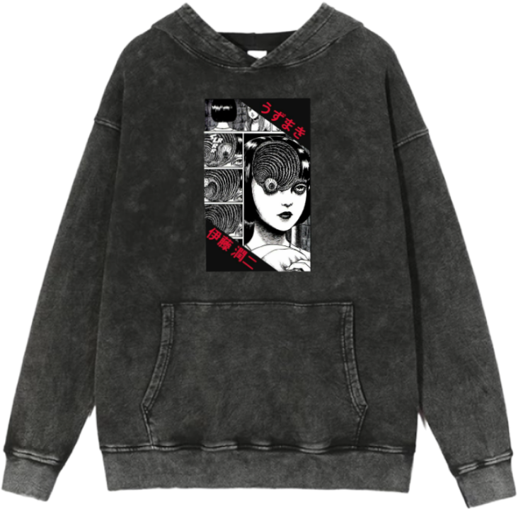 Tomie Kawakami Over Size hoodie Washed 7