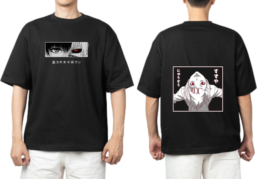 Tokyo ghoul t- shirt One Size Black Back 7