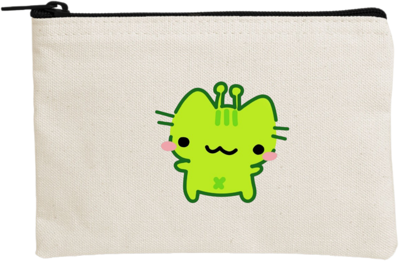 aliens wallet pencil case Beige 7
