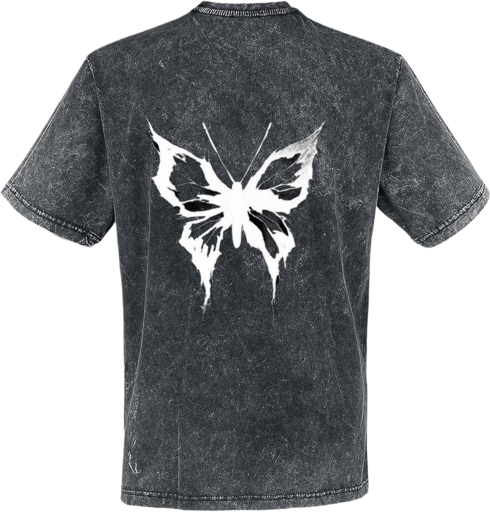 Goth t- shirt Washed Back 7