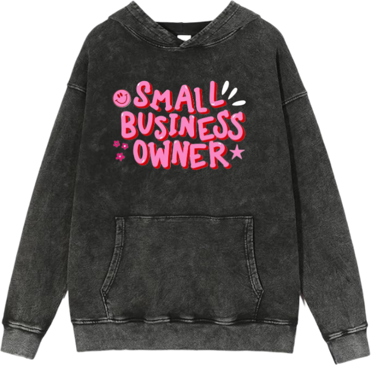 names One Size hoodie Washed SMALL BUSINESS OWNER 7